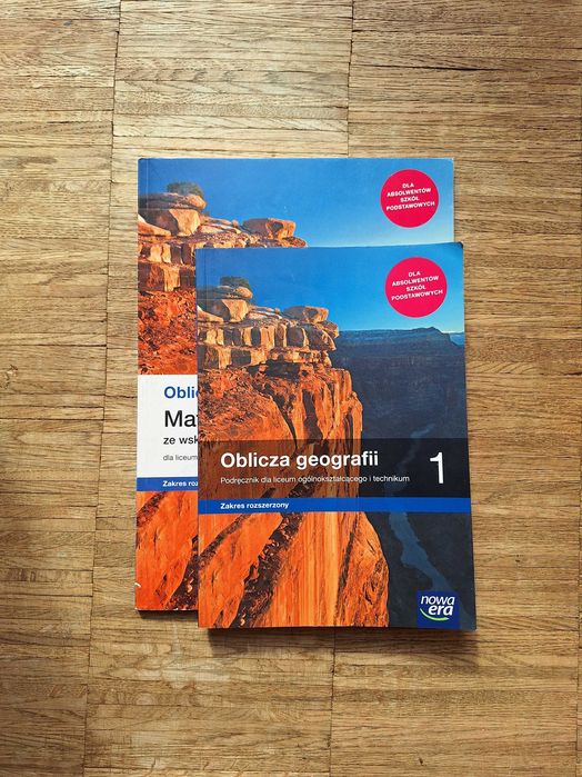 Oblicza geografii 1 i Maturalne karty pracy 1 - zakres rozszerzony