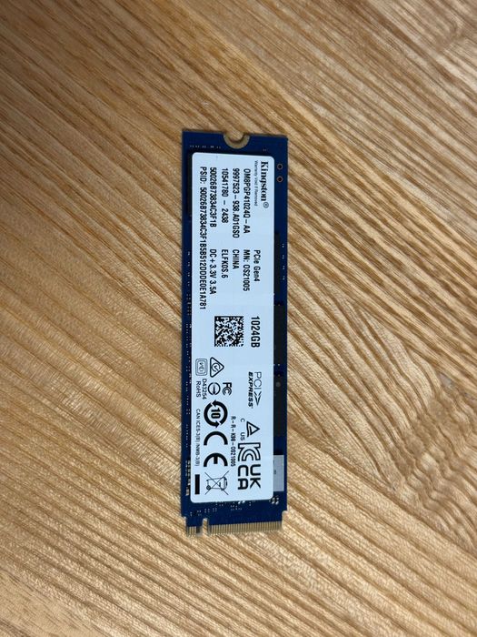 Новий 1TB SSD NVMe Kingston PCIe Gen4 OEM