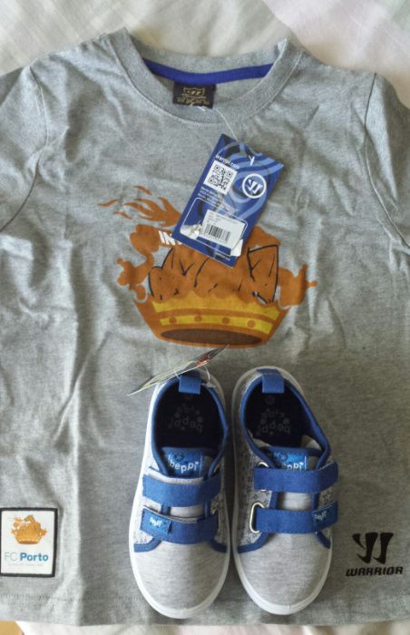 Ténis e tshirt FCP c/etiquetas