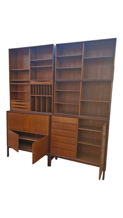 Komoda Tekowa  Marian  Grabinski prl / Szafka prl / Biblioteczka prl