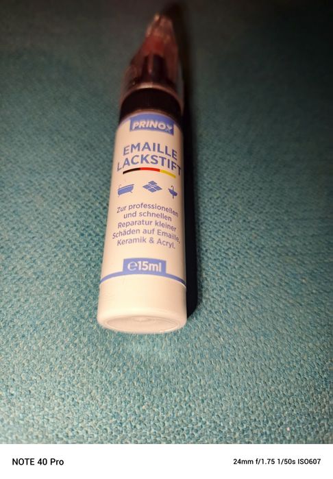 Sztyft naprawczy do emalii Prinox 15 ml biały
