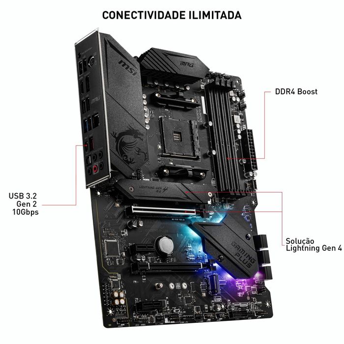 Motherboard ATX MSI MPG B550 Gaming Plus – Socket AM4