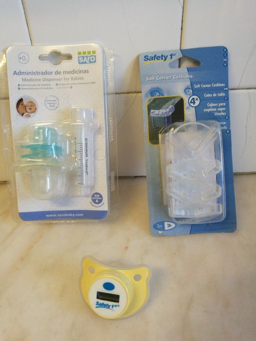 Administrador de medicamentos bebe +0 termômetro e proteção canto