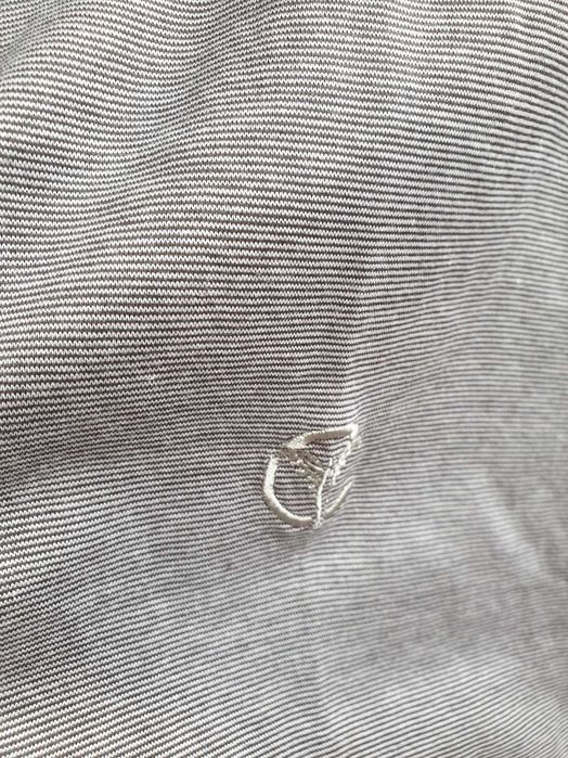 Szara koszulka polo t-shirt Carlo Colucci L merceryzowana bawełna