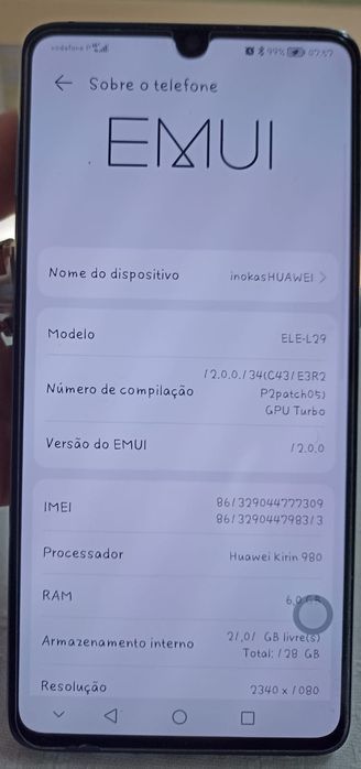 Huawey P30 128G azul