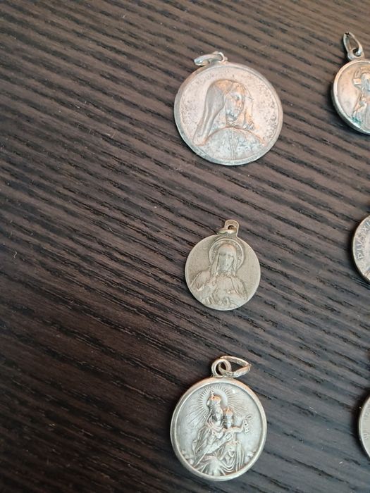 Medalhas maioria em prata religiosas e