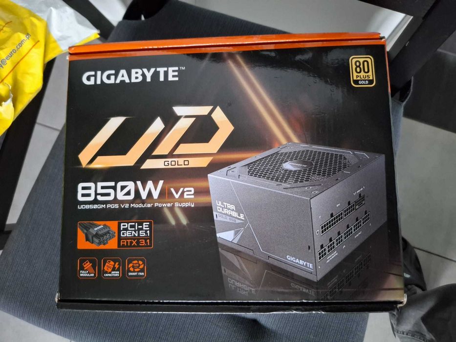 Zasilacz Gigabyte UD850GM PG5 V2 850W 80 Plus Gold ATX 3.1