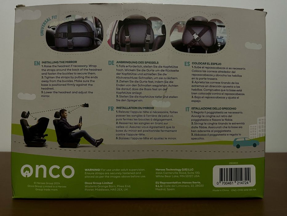Espelho Retrovisor para Bebé ONCO
