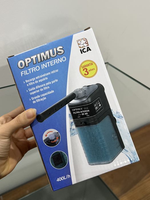 Aquario 80x30.7x35 cm com filtro de agua