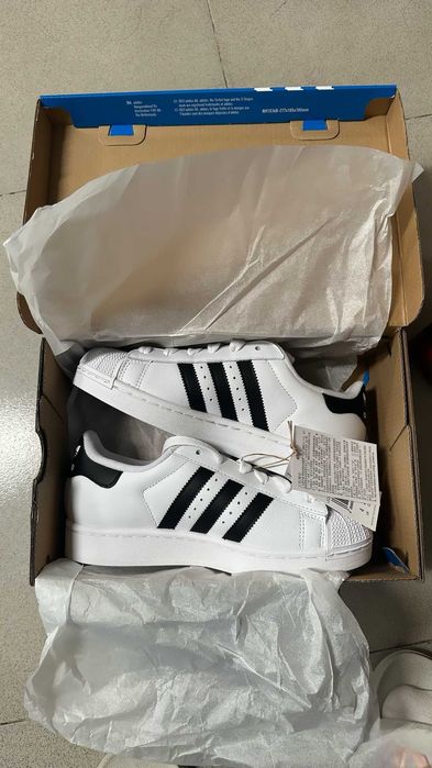 Oryginalne męskie buty adidas Superstar_XLG White R.37