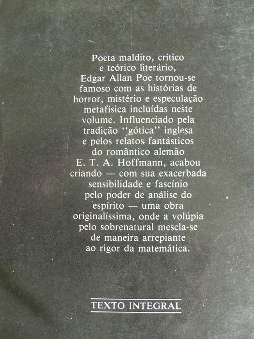História extraordinárias 
de Poe
