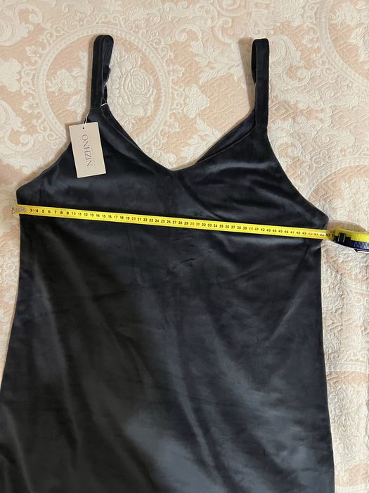 Нічна велюрова сорочка, колір Графіт, розмір XL/XXL