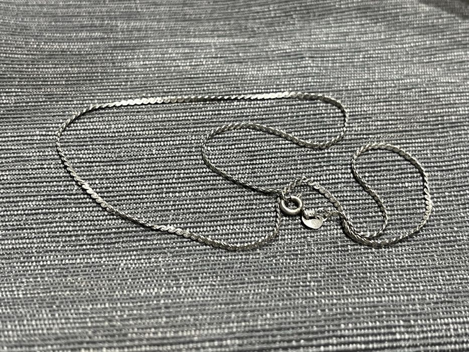 Stary vintage srebrny łańcuszek próba 830