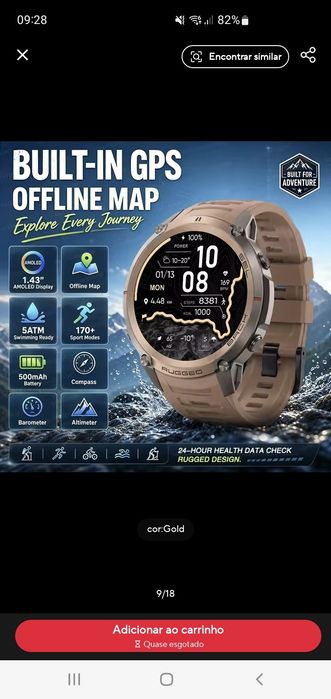 Relogio  Smartwatch gps mapas offline