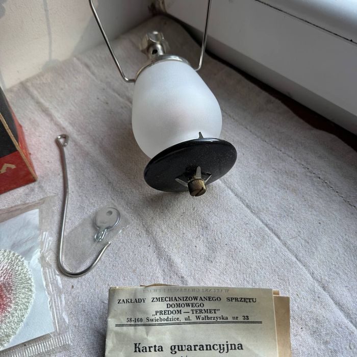 Turystyczna lampa oświetleniowa Predom z PRL