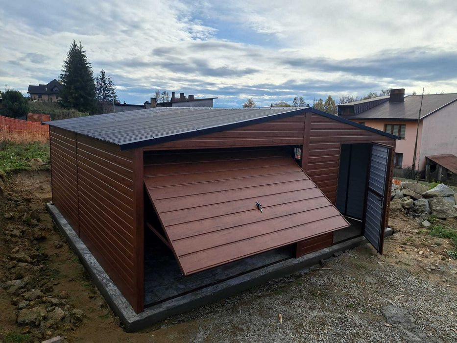 Producent garaży blaszanych, każdy wymiar, profil zamknięty PROMOCJA