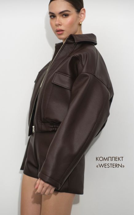 Шорты с экокожи бренда lacy.hearts.ua ace