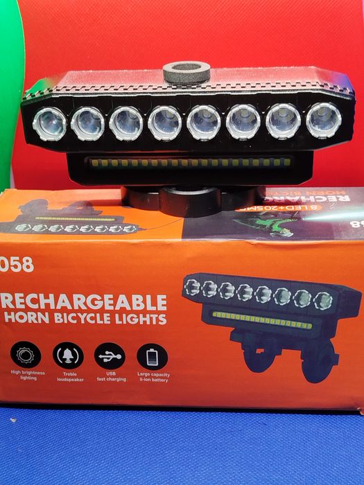 Nowe oświetlenie rowerowe rechargeable gratis wysyłka