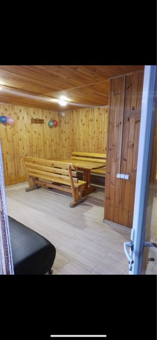 Сауна баня лазня в місті біля річки Псел