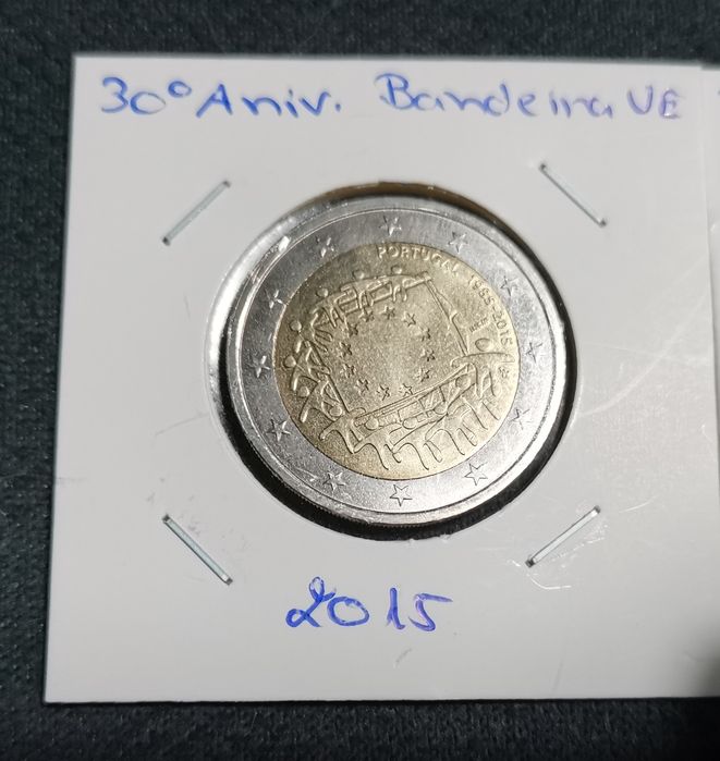 Moeda comemorativa de 2€ "30° Anivº. Da Bandeira da UE" 2015