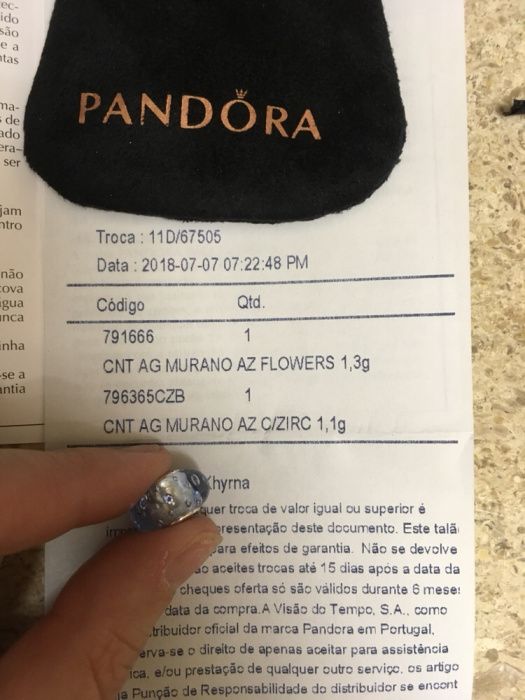 Vendo murano Pandora novo