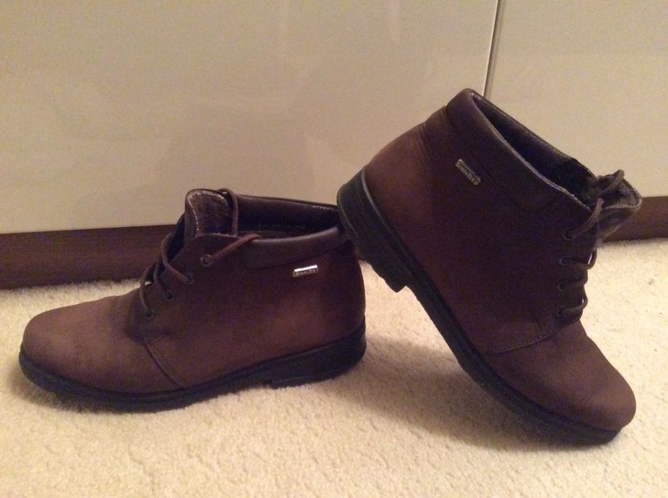 Wygodne butki z naturalnej irchy -NUBUKU, jak NOWE, górskie,niemieckie