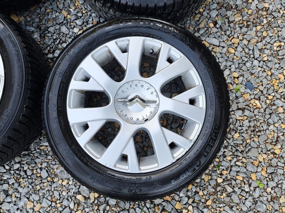 Felgi Citroen C2 C3 C4 C5 Peugeot 206 207  307 4x108 z oponami zimowymi