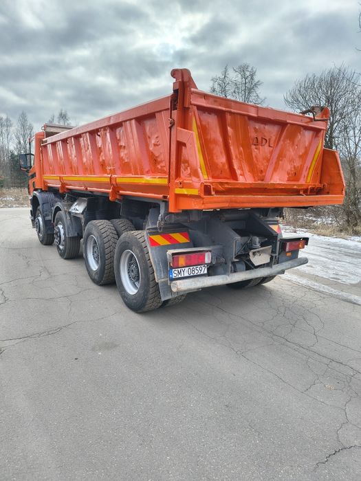 Scania 360 8x4 specjalny wywrotka kiper hydroburta meiller super stan