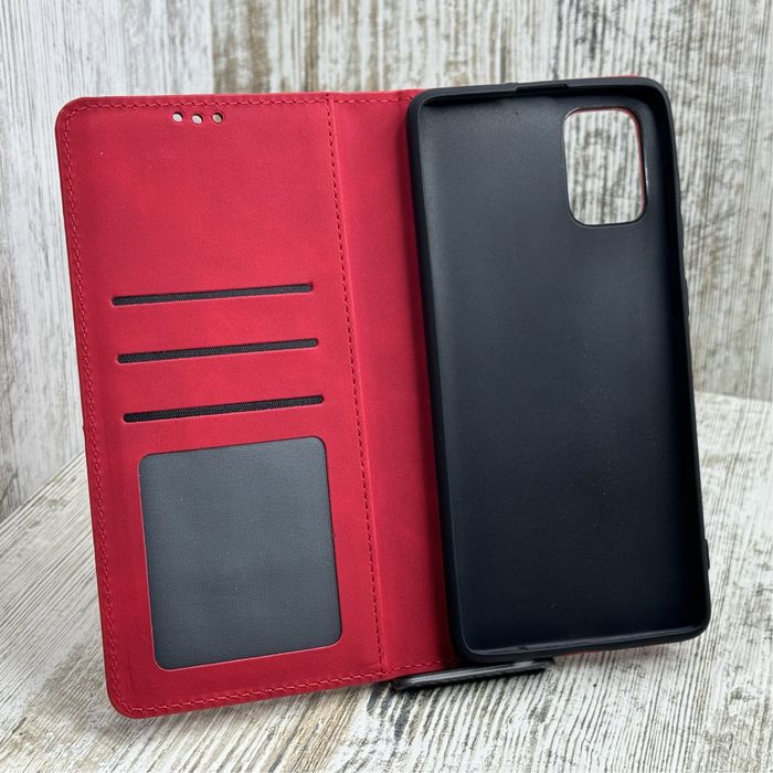 Чехол книжка прошитая Leather Book на Samsung A71/ A51/ A31 Чохол