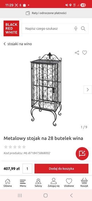 Stojak na wino 28 butelek