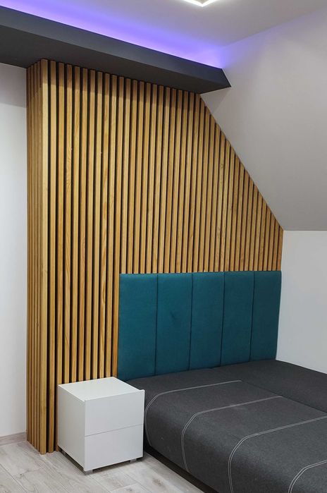 PANEL LAMELOWY lamele ścienne na płycie NATURALNY DĄB