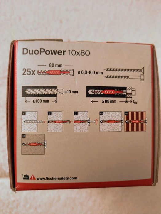 FISCHER kołki duopower 10x80