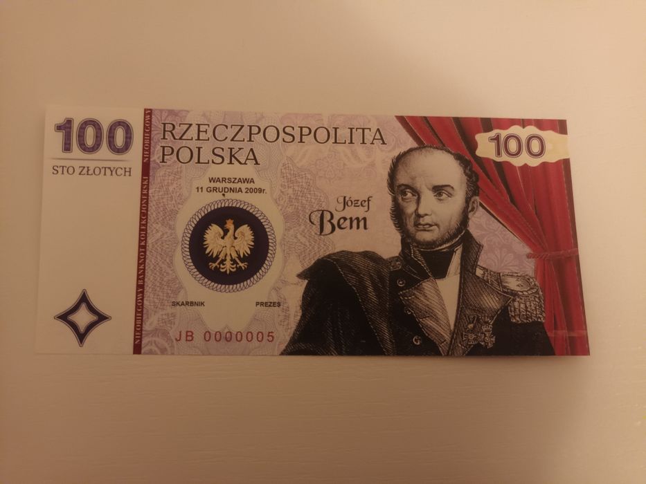 100 zł Jozef Ben banknot kolekcjonerski