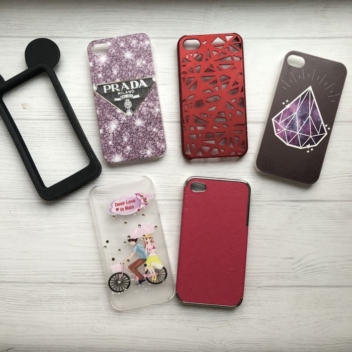 6 шт (ціна за всі) Чохол бампер Iphone айфон 4/4s