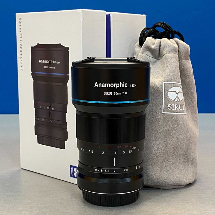 SIRUI Anamorphic 50mm f/1.8 1.33x (Sony E-Mount) - 3 ANOS DE GARANTIA