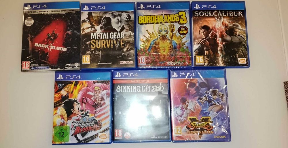 Zestaw gier na konsole ps4