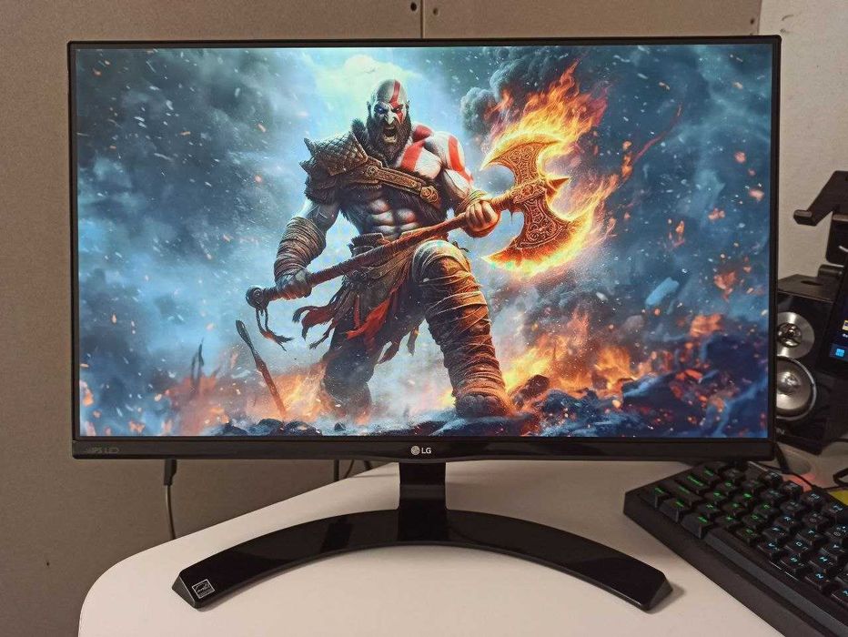 Монитор 23" LG 23MP68VQ-P / IPS / Full HD / Безрамочный + HDMI кабель