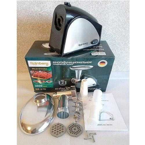 М'ясорубка електрична шнекова Rainberg RB-678 3000W