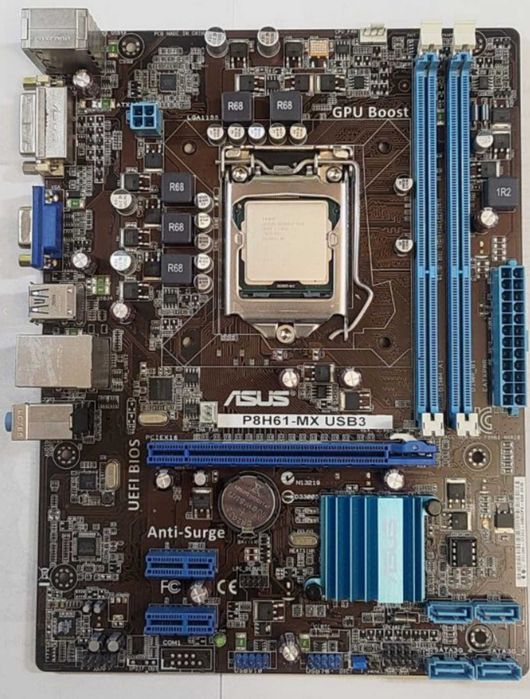 Carte Mère ASUS P8H61-MX USB3 REV 2.01 - Socket 1155 - Occasion Fonctionnelle - Pour PC De Bureau