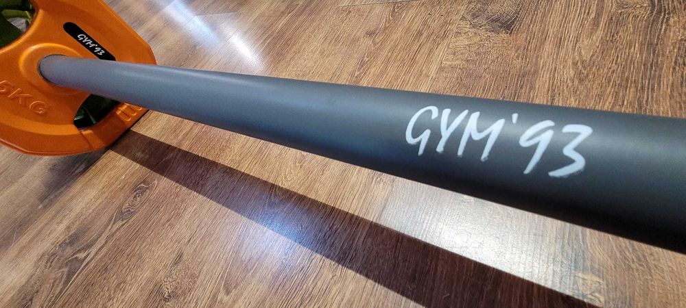 Sztanga z obciążeniem do body pump klub wersion nie bitumiczne talerze