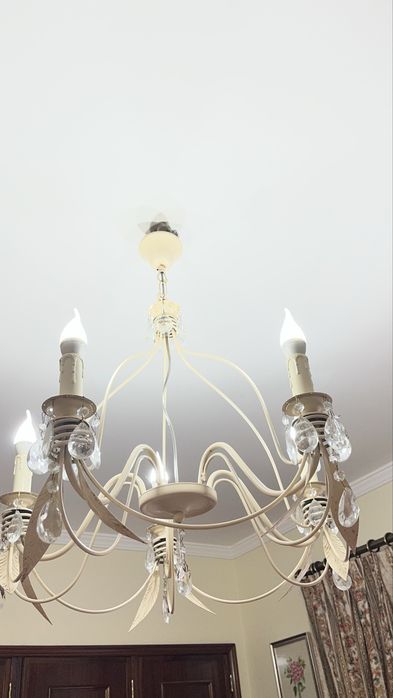 Conjunto 1 candeeiro teto + 2 candeeiros de mesa