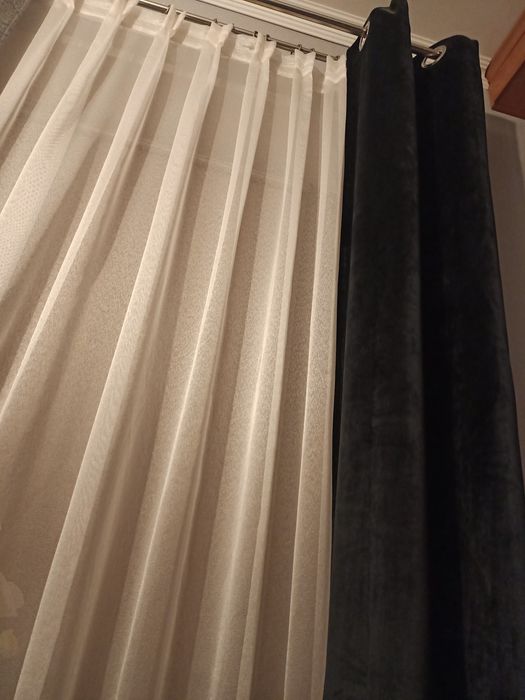 Nowa zasłona czarna Inspire 140 cm x 280 cm