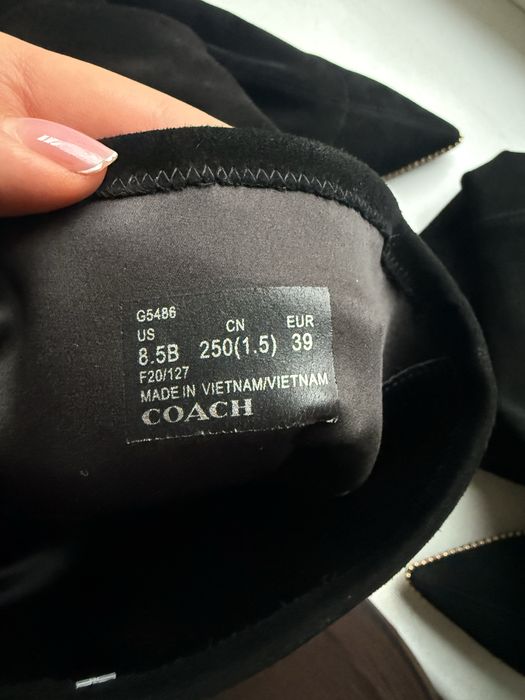Нові ботфорти Coach