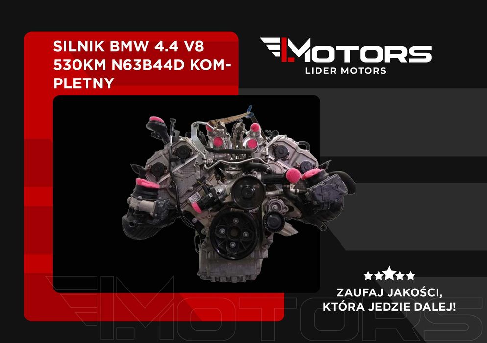 Silnik używany BMW 4.4 V8 530KM N63B44D Kompletny
