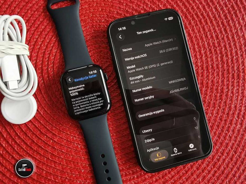 ZADBANY Apple Watch SE 2gen 44mm GPS Midnight - Bat.100%