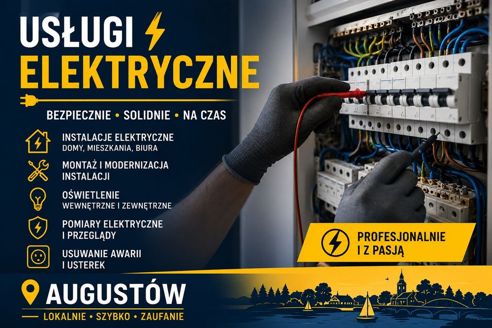 Elektryk. Naprawa instalacji elektrycznych.