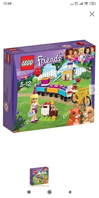 Klocki LEGO friends imprezowy pociąg