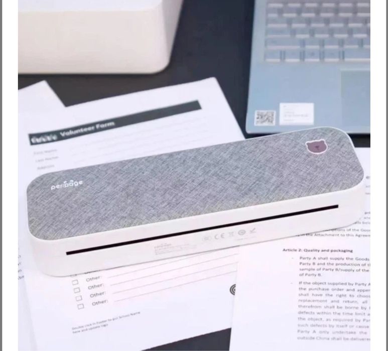 Мобільний принтер PeriPage A40,рожевий