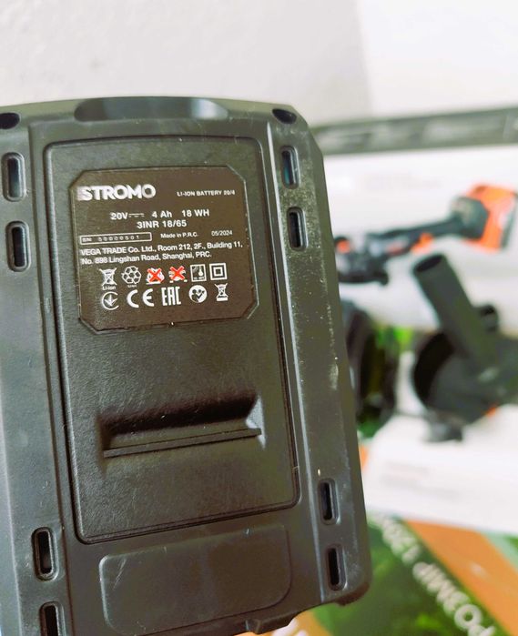 Акумуляторна кутова шліфувальна машина Stromo AGA-216 болгарка дешево