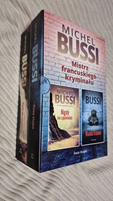 Zestaw  2 książek:Michel Bussi, nie używany